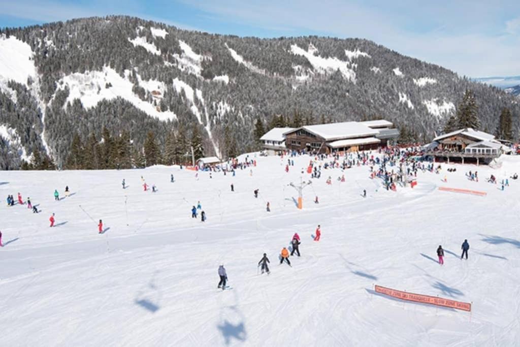 L'Enchalpe, Grand Et Lumineux Studio Avec Coin Montagne 5 Personnes, 60M Des Pistes, Piscine Couverte, Wifi, Grand Balcon Expo Est, Draps Non Compris Saint-Jean-dʼAulps Exterior foto